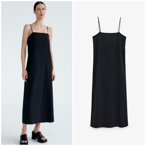 ZARA NAVY LIMITED EDITION STRAPPY DRESS - Picture 7 of 13